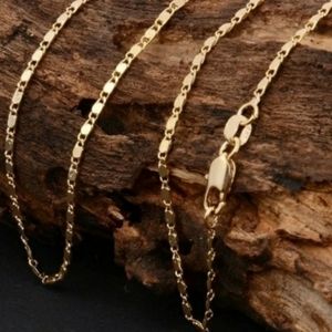2mm 20" 18k Gold Plated Link chain